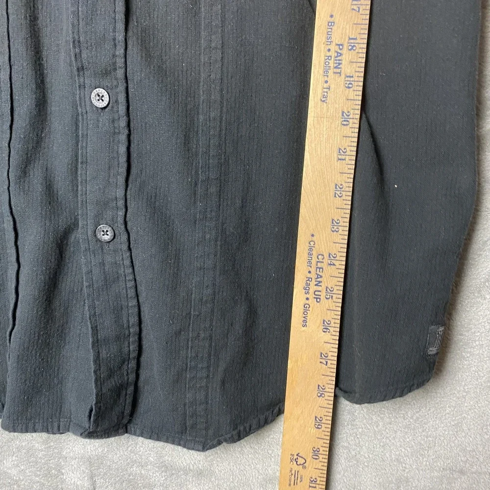 Harley-Davidson Mens L Short Sleeve Black Button-Up Shirt Cotton